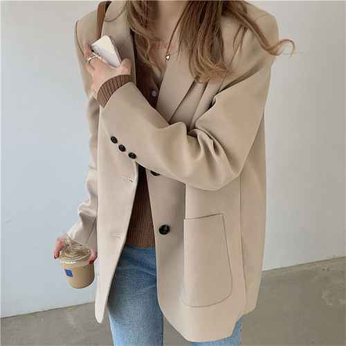 Real price ~ spring new loose long sleeve suit
