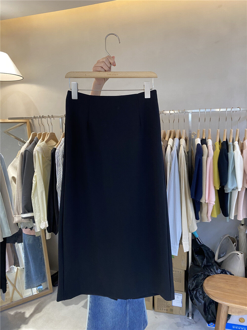 2023 early spring new! 【SEEK PEACH】Stylish all-match skirt 5996# HBX