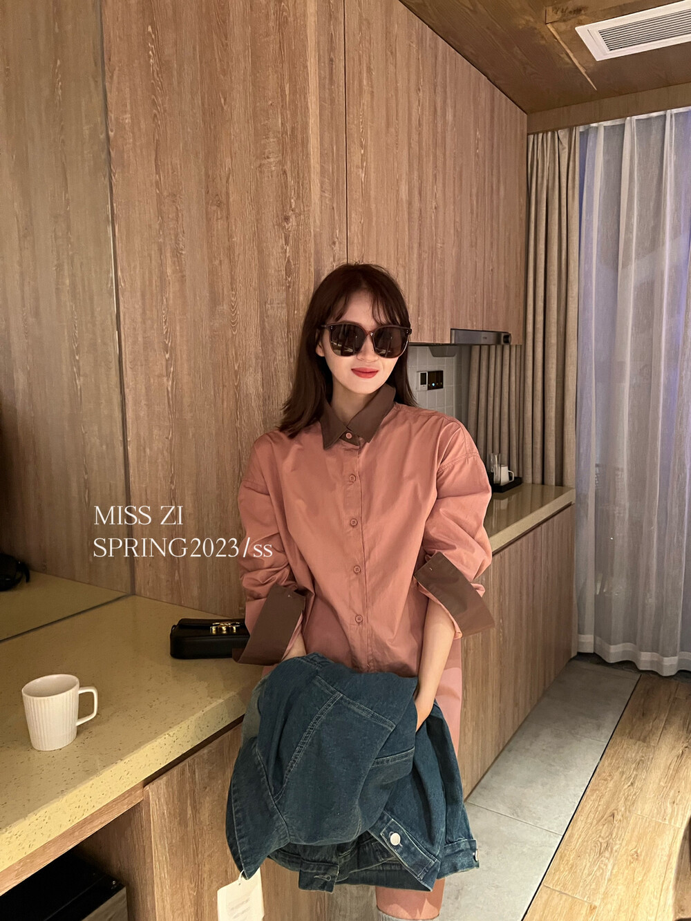 【MISS ZI】Spring style Korean fashion commuter shirt 8661# LSL