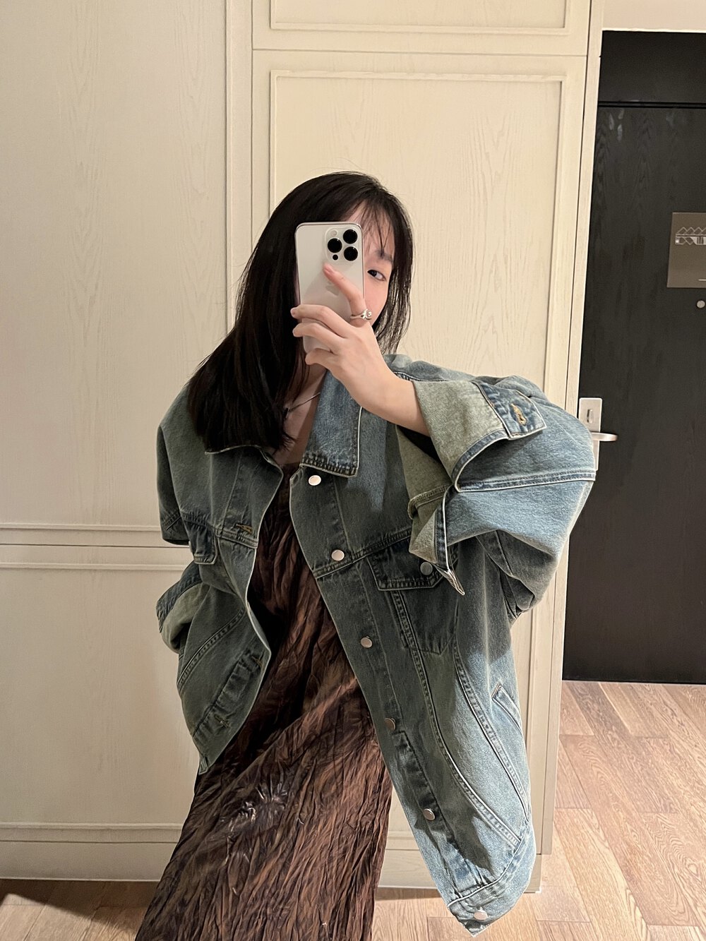 【UNITY】Fashionable and versatile spring American retro loose denim jacket L230173# ZXL