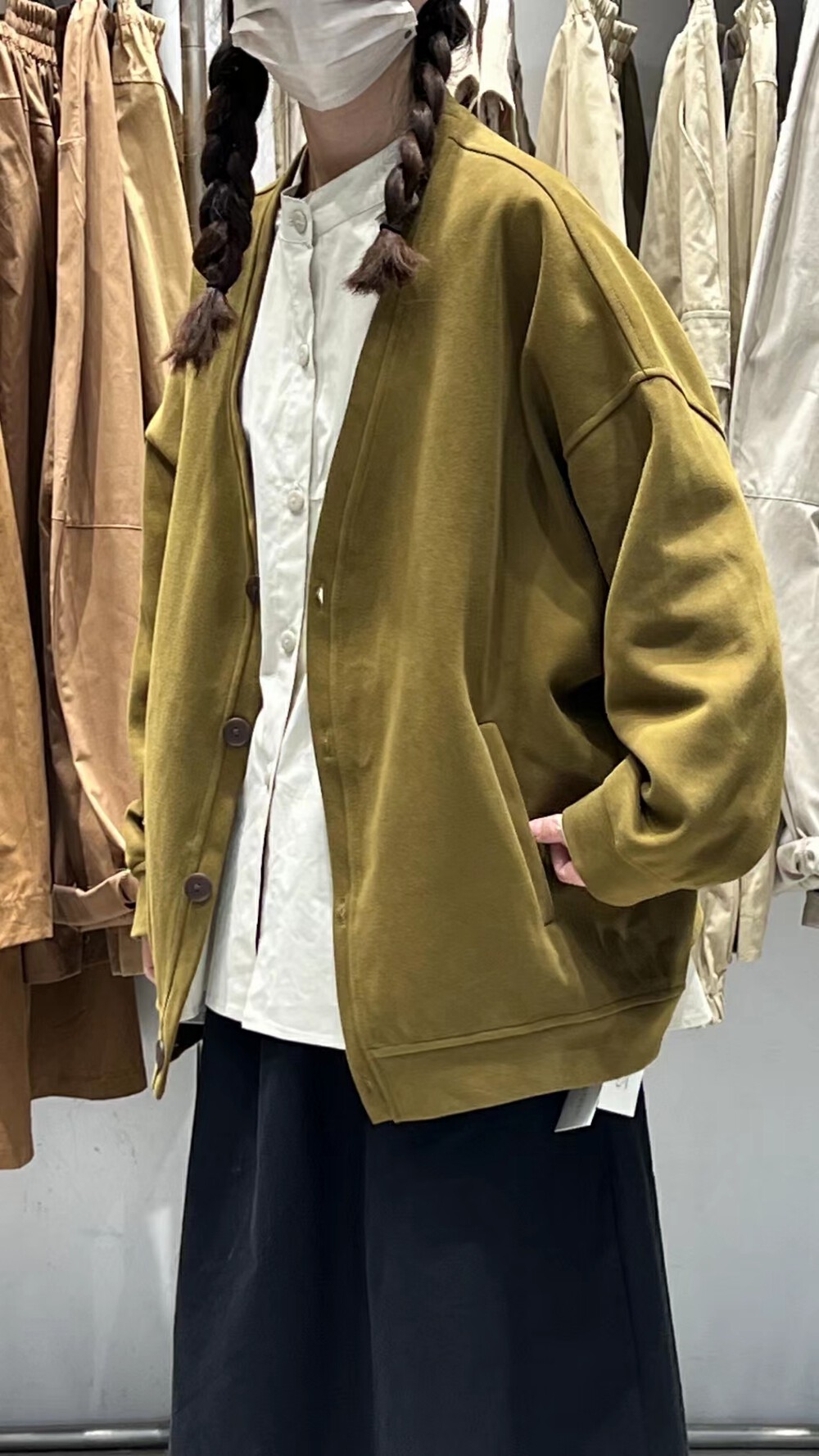 2023 early spring new! [Jibu Michuan] Japanese style simple commuting all-match small collar shirt 823005# FHX