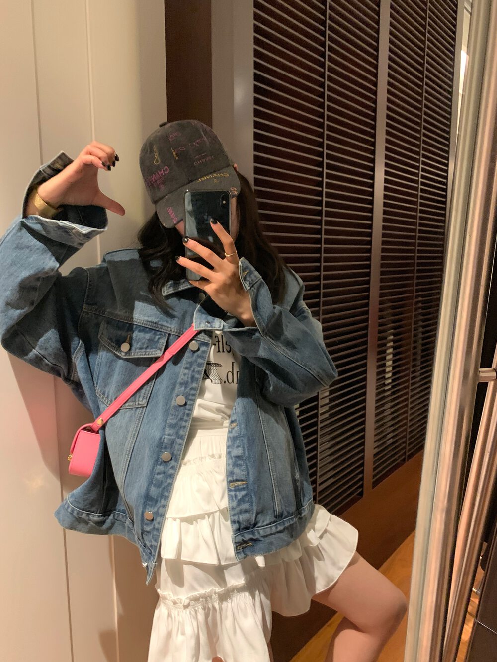 【UNITY】Design sense niche early spring retro Harajuku Hong Kong style women's denim jacket F271021-1# ZXL