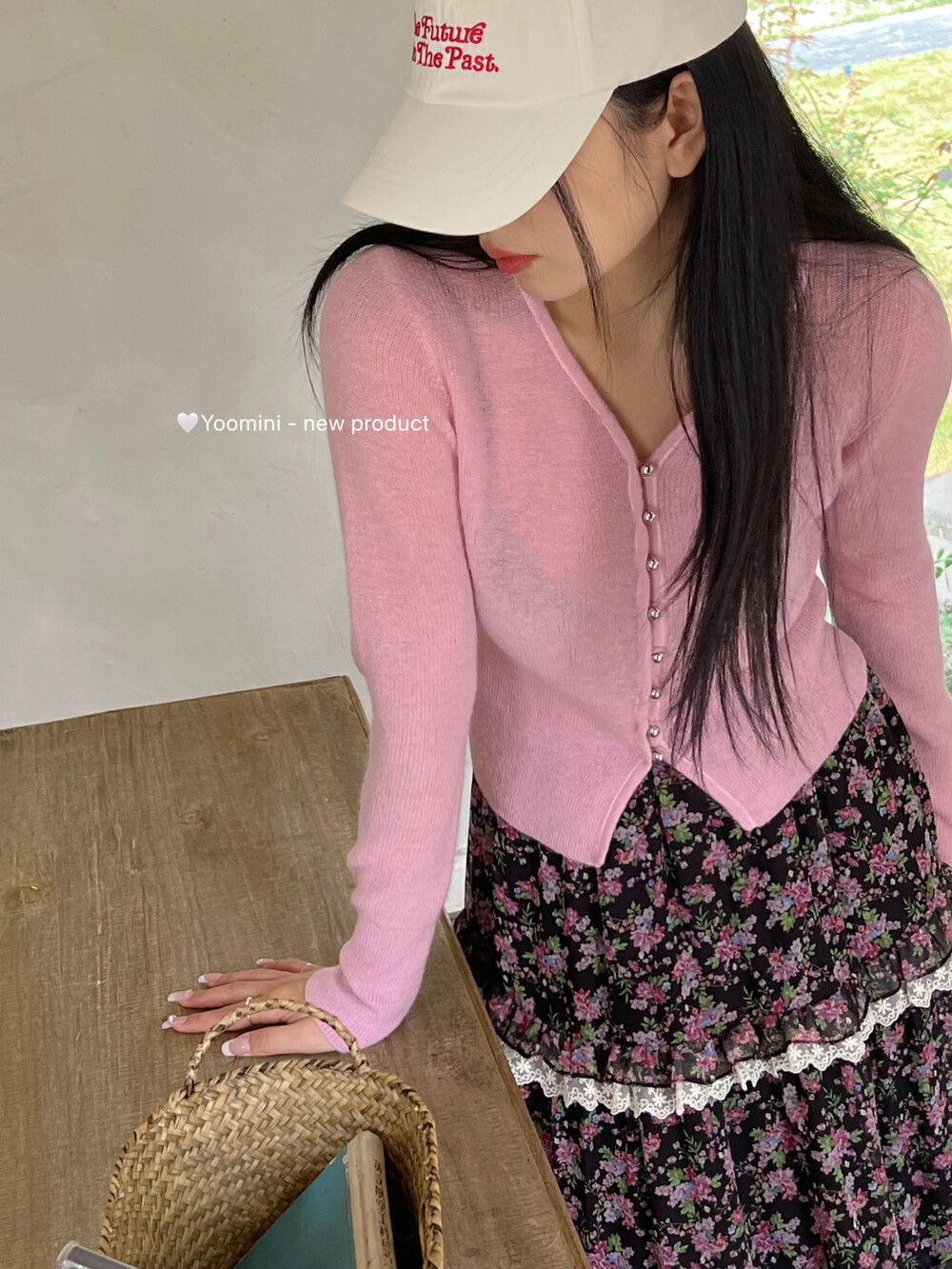 【YOOMINI】Simple breasted solid color sweater C13032-DSS# LXC