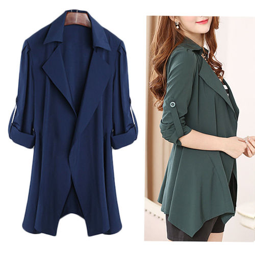 200 catties coat large size women's loose cardigan fat mm autumn slim windbreaker thin section mid-length long-sleeved