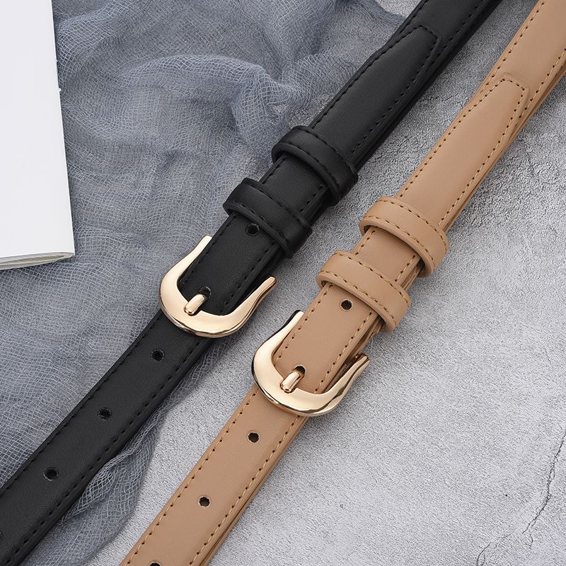 Women's belt genuine leather schoolgirls Korean version of all-match jeans belt decoration skirt waist ins trend explosion
