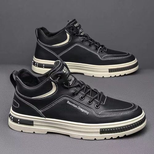 2023 new spring men's shoes non-slip soft-soled shoes men's trendy all-match casual sneakers basketball high-top trendy shoes