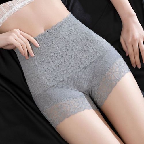 High waist safety pants panties plus size anti-light leggings women's summer belly tight without curling thin insurance shorts