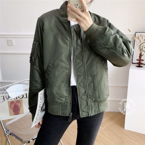U fitting room winter men's and women's clothing couple models military-style jacket flying cotton jacket CC429278-442143