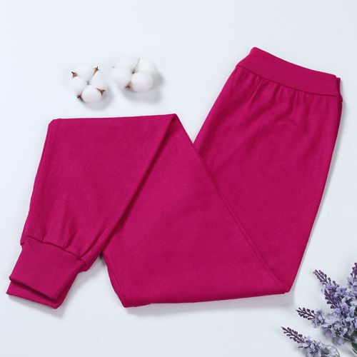 100% pure cotton long johns women's thin cotton underpants tight line pants inner cotton wool underpants autumn and winter bottoming warm pants