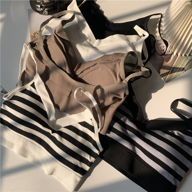 Summer thin section small sling with tube top anti-light wrapping chest vest one girl bra beautiful back underwear female
