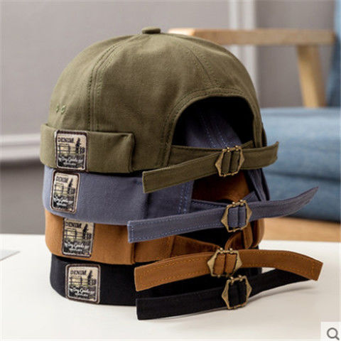 Japanese British retro melon skin hat men's four seasons hip-hop Korean beret hat street trendy beanie hat women