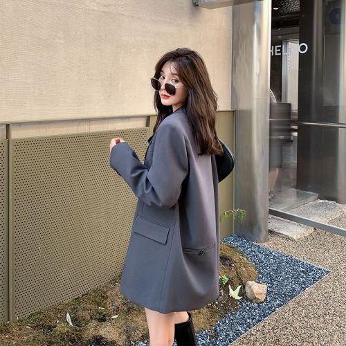 Small suit jacket female 2022 spring and autumn all-match new high-end fried street Korean style design western style suit jacket