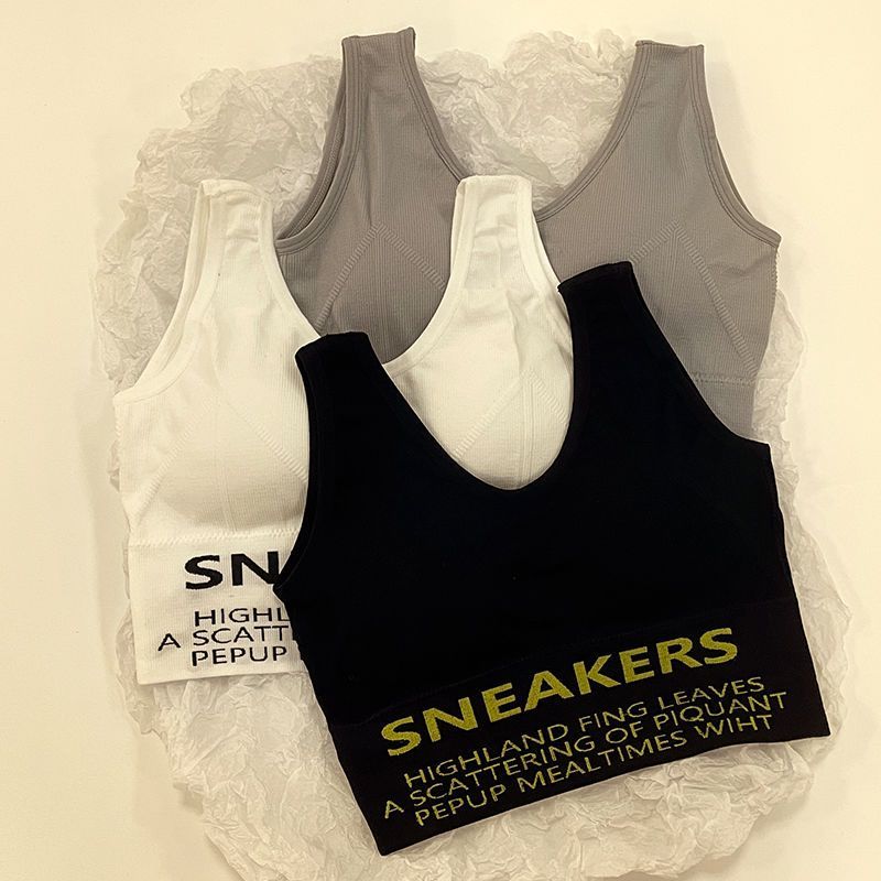 Seamless underwear female Korean version student buckle-free wrapping chest anti-sagging camisole breathable gathered tube top female inner and outer wear