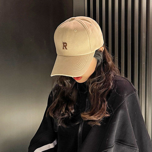 Peaked cap female Korean version summer trend letter 2023 new net red male hat ins casual sunshade baseball cap R