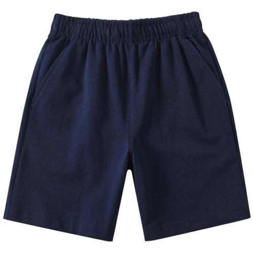 Children's dark blue shorts summer thin sports pants boys middle pants five-point pants primary school students navy blue school uniform pants