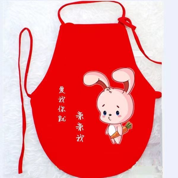 Newborn baby pure cotton apron summer thin section child apron 0-1 years old 2 spring and autumn red baby anti-cold belly circumference