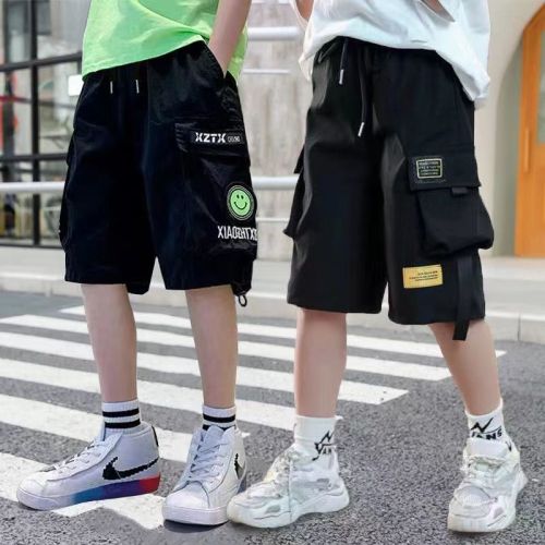 Summer boy's tooling shorts, boys' and children's quick-drying five-point pants, middle and big children's thin pants, casual children's sports pants