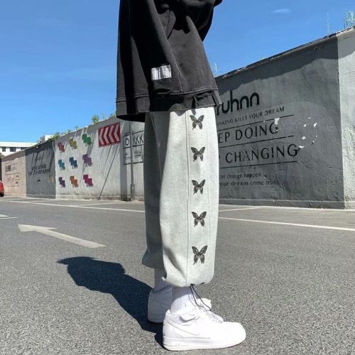 Boys' spring and autumn sports overalls  new version of big boys' fashion casual pants all-match handsome girls' trousers with feet