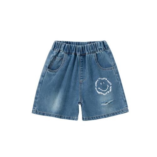 Boys' denim shorts summer thin children's five-point pants summer children's casual pants boys' baby pants summer clothes tide