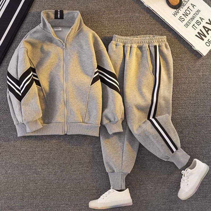 Children's suit boys spring and autumn coat 2023 new middle and big boys Korean version handsome casual sports two-piece suit