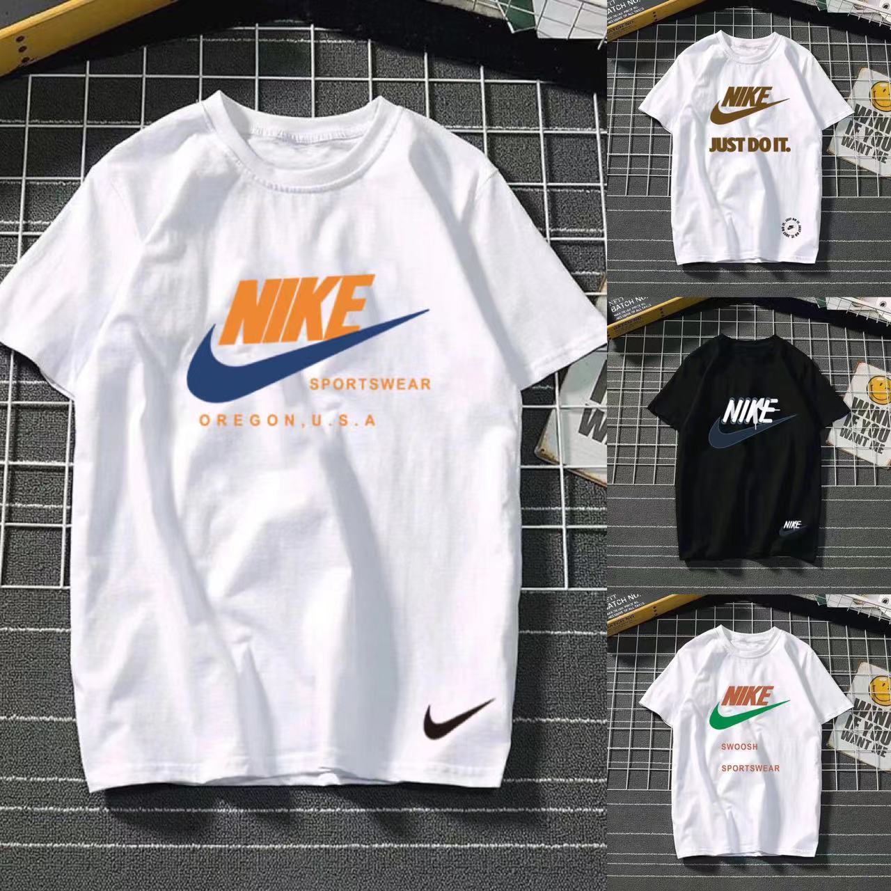 Summer trend bottoming shirt half-sleeved ins men and women with the same style student couple outfit loose T-shirt top