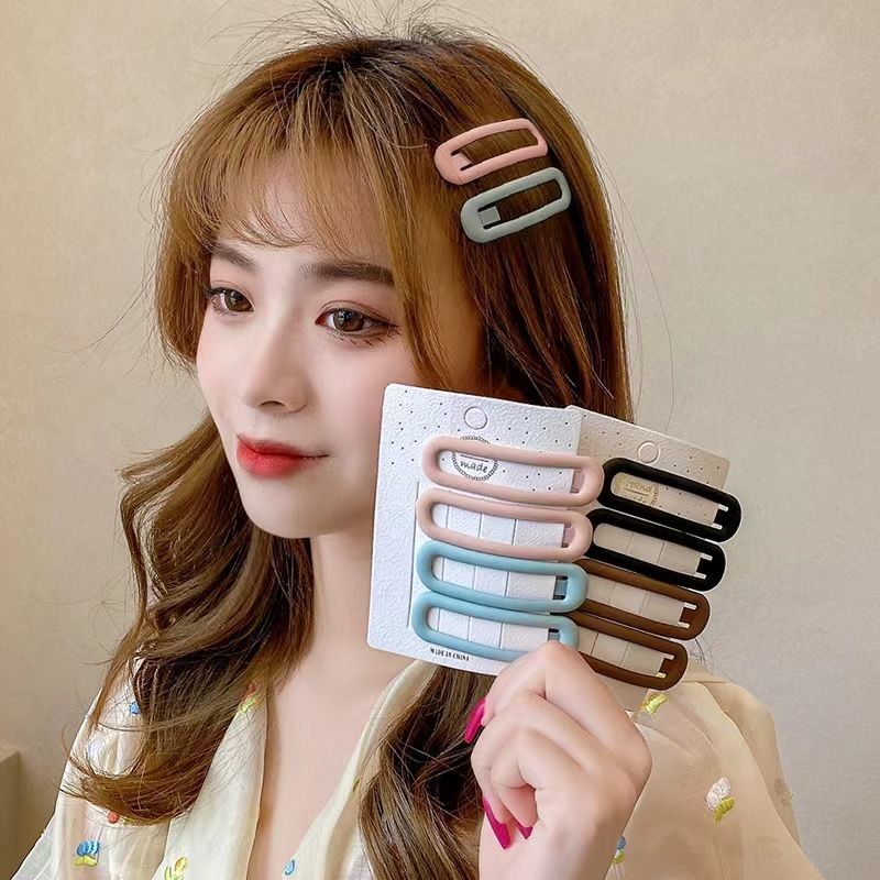 Fashion matte bb clip simple girl side clip headdress going out versatile temperament bangs hairpin hairpin top clip