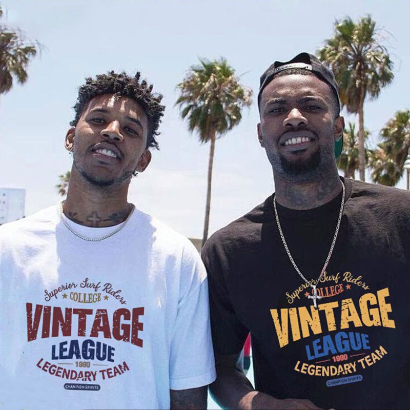Nick Young joint short-sleeved t-shirt men's trend ins cotton loose basketball sports leisure summer new half-sleeved