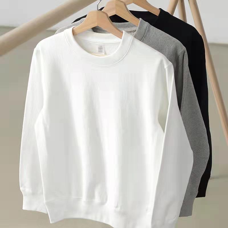 Pullover sweater men Ami khaki retro cotton sports thick loose casual round neck jacket spring and autumn