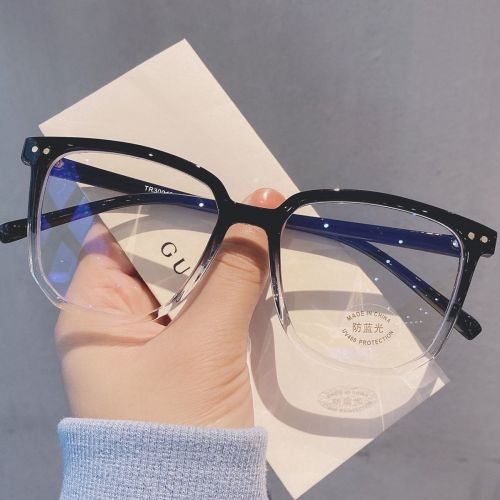 Anti-blue light anti-radiation anti-myopia glasses frame female Korean version of the trendy net red same style eye protection without degree flat light mirror male