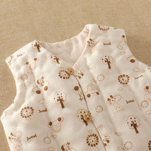 Pure cotton baby handmade vest plus cotton children's vest boys and girls outerwear newborn baby autumn and winter vest