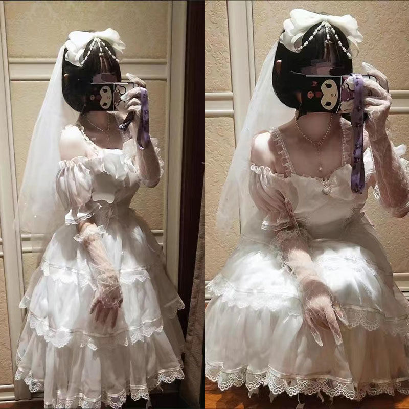 lolita light flower married Disney princess at large cute sweet French elegant gorgeous lolita dress