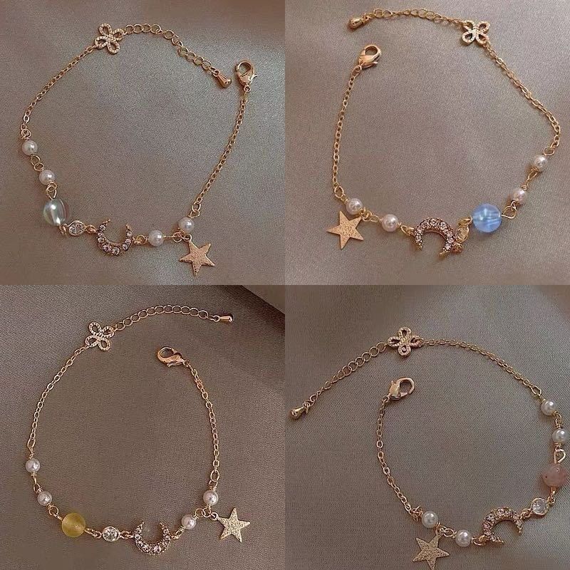 Xingyue Zircon Pearl Bracelet Women's Niche Design High-end Bracelet Korean Style Trendy Internet Celebrity Fashion Simple Bracelet Girlfriend