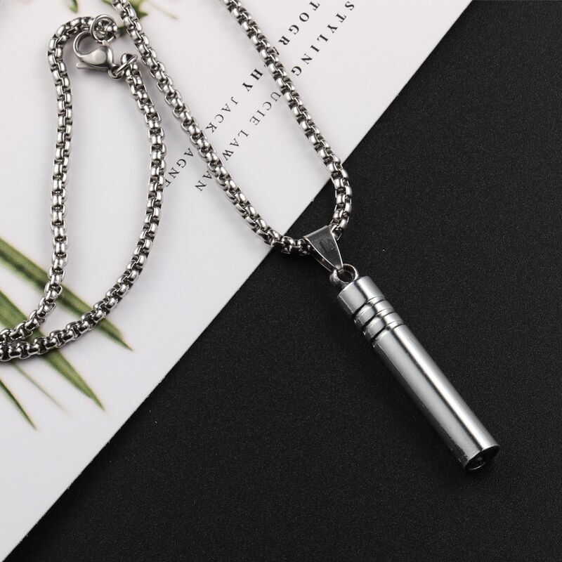 European and American couples hip-hop personality whistle can blow necklace simple ins earth cool flute sweater chain pendant