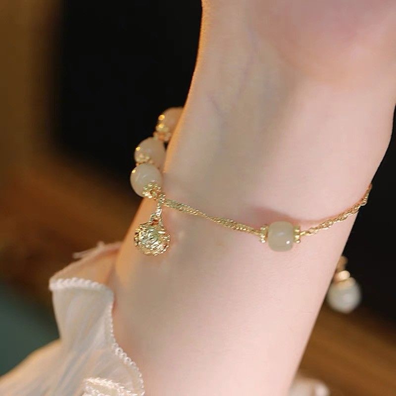 Floating life like a dream niche design girlfriends national style gold bell pendant bracelet bracelet special gift