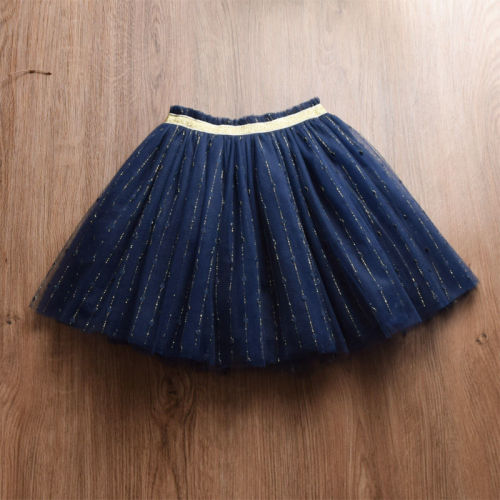 Children and girls fashion all-match blue gauze skirt skirt foreign style princess fluffy gauze skirt half skirt