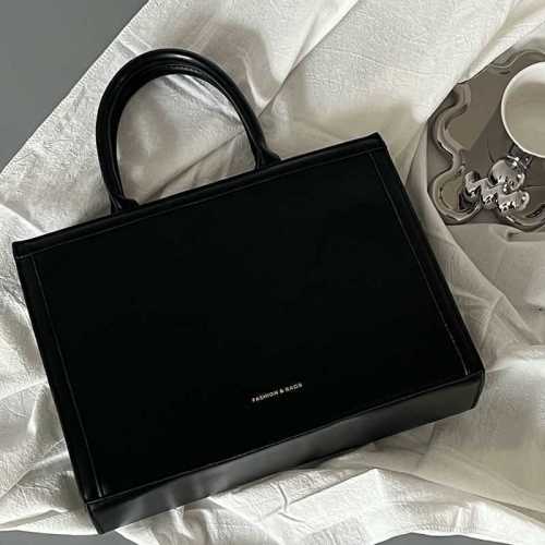 ICO new autumn Korean style briefcase high-level sense tote bag Messenger bag retro ins style shoulder handbag