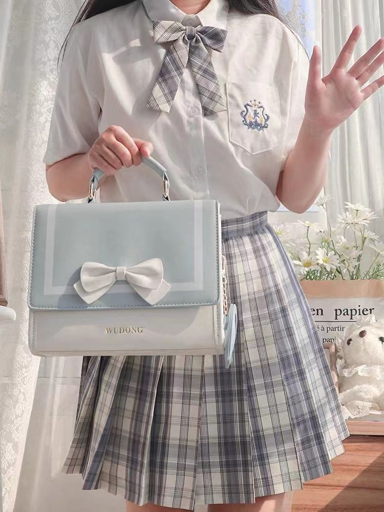 Pain Bag Japanese Portable Messenger Transparent Versatile Female Daily Small Food Intake 【Little Sea Breeze】