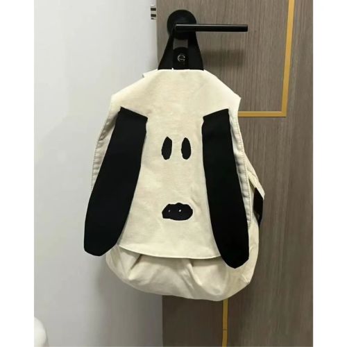 Japan's new Snoopy cartoon backpack cute backpack portable canvas travel bag toy storage bag