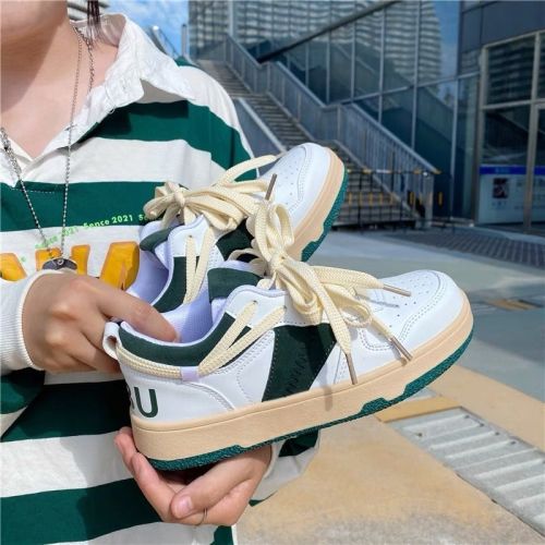 Dexun women's shoes 2021 autumn new net red Korean version student casual all-match Hong Kong style retro sports trend sneakers
