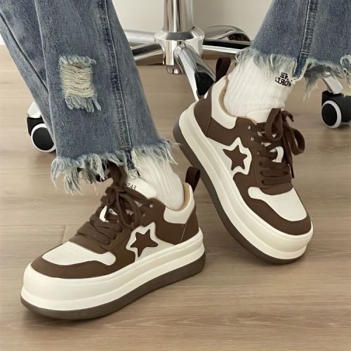 2023 new campus style soft sole shoes women's shoes all-match casual white shoes high-value star low top big-toe shoes