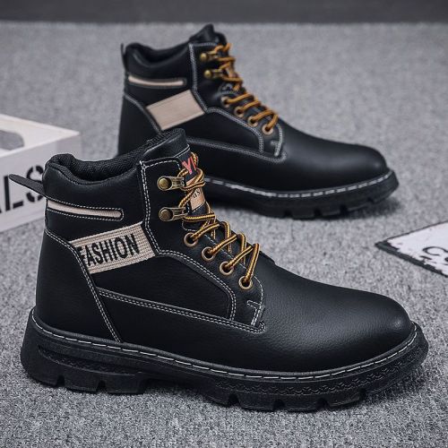 Martin boots men's winter men's shoes 2022 new men's boots high-top shoes men's all-match tooling boots casual leather shoes