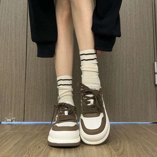 Niche original star skate shoes women's thick-soled ugly cute big-toed shoes 2023 spring and autumn new casual shoes ins all-match
