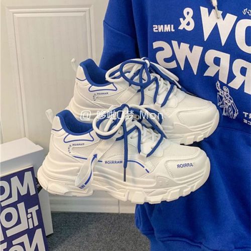 Mesh daddy shoes women's ins tide Klein blue sports shoes women's new autumn breathable all-match casual running shoes