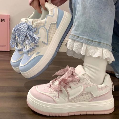 Minority original small white shoes female 2023 summer new hot style student ins versatile breathable shoes big head sneakers