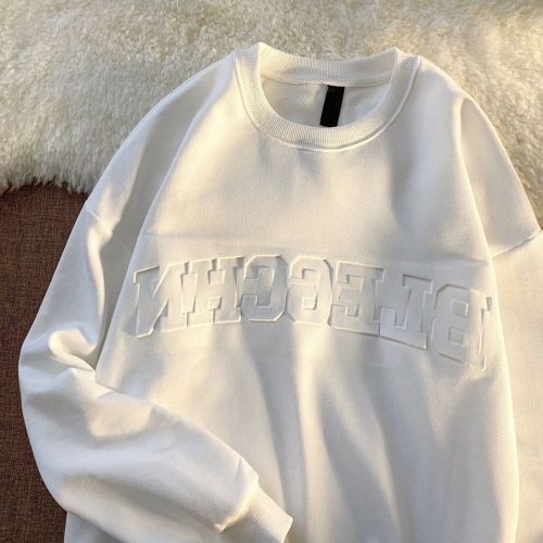 American vintage tide brand ins bump letter sweater men and women spring and autumn thin section couple clothes  new tops