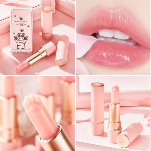 Thousands of people, thousands of colors, luxury pet cat claw lipstick, moisturizing, waterproof, long-lasting, non-fading, non-stick cup, color-changing lip balm