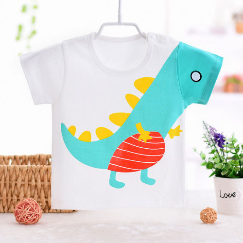 Baby short-sleeved top one-piece newborn baby girl modal clothes summer male treasure summer thin section half-sleeved summer dress
