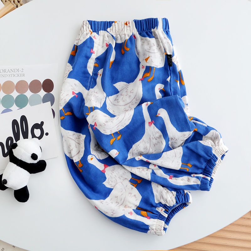 Baby yarn cotton bloomers baby summer dress big PP pants boy anti-mosquito pants girl cotton thin long pants