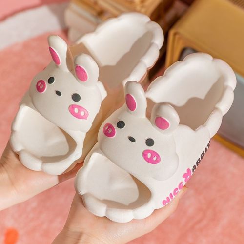 Cute children's slippers summer new ins cartoon girls middle and big children non-slip home wear parent-child sandals and slippers