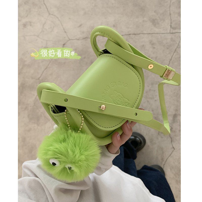 All-match ins messenger bag women's summer new trendy fashion saddle bag texture niche mini bag lipstick bag
